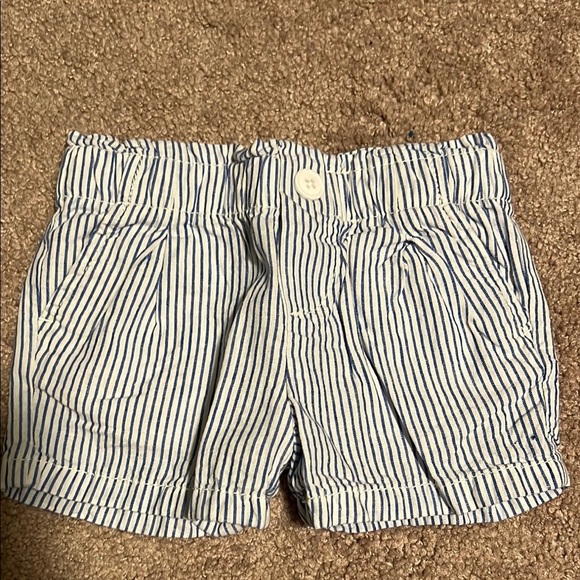 Carter's Other - Carter’s Girls Blue and White Striped Shorts